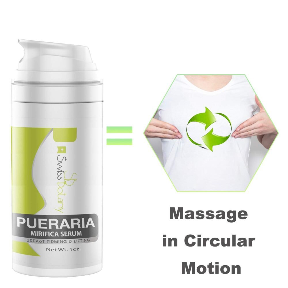 ⁦سيروم Pueraria Mirifica لتكبير وشد الصدر - كريم طبيعي لشد ورفع الصدر للنساء والرجال (2 × 30 مل)⁩ - الصورة ⁦2⁩