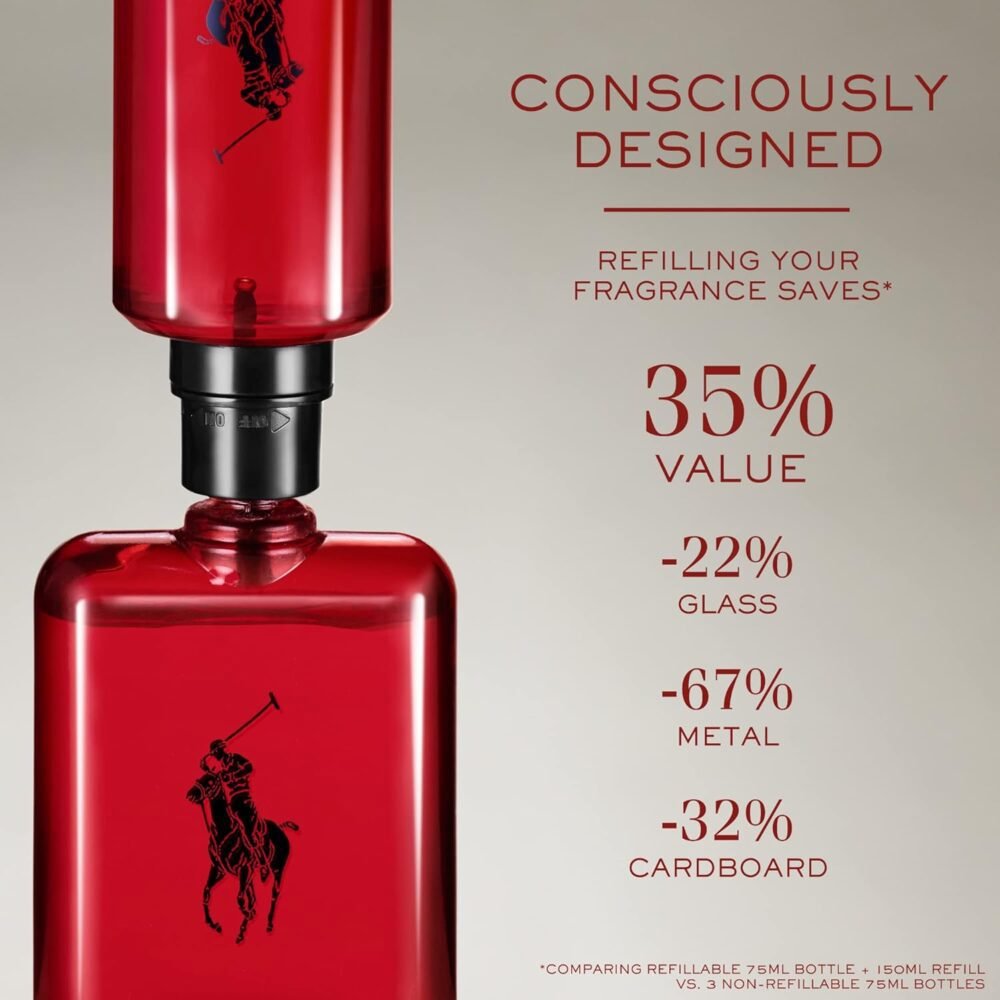 عطر "Polo Red" من رالف لورين - أو دو تواليت للرجال - عطر خشبي وتوابل - الصورة 6