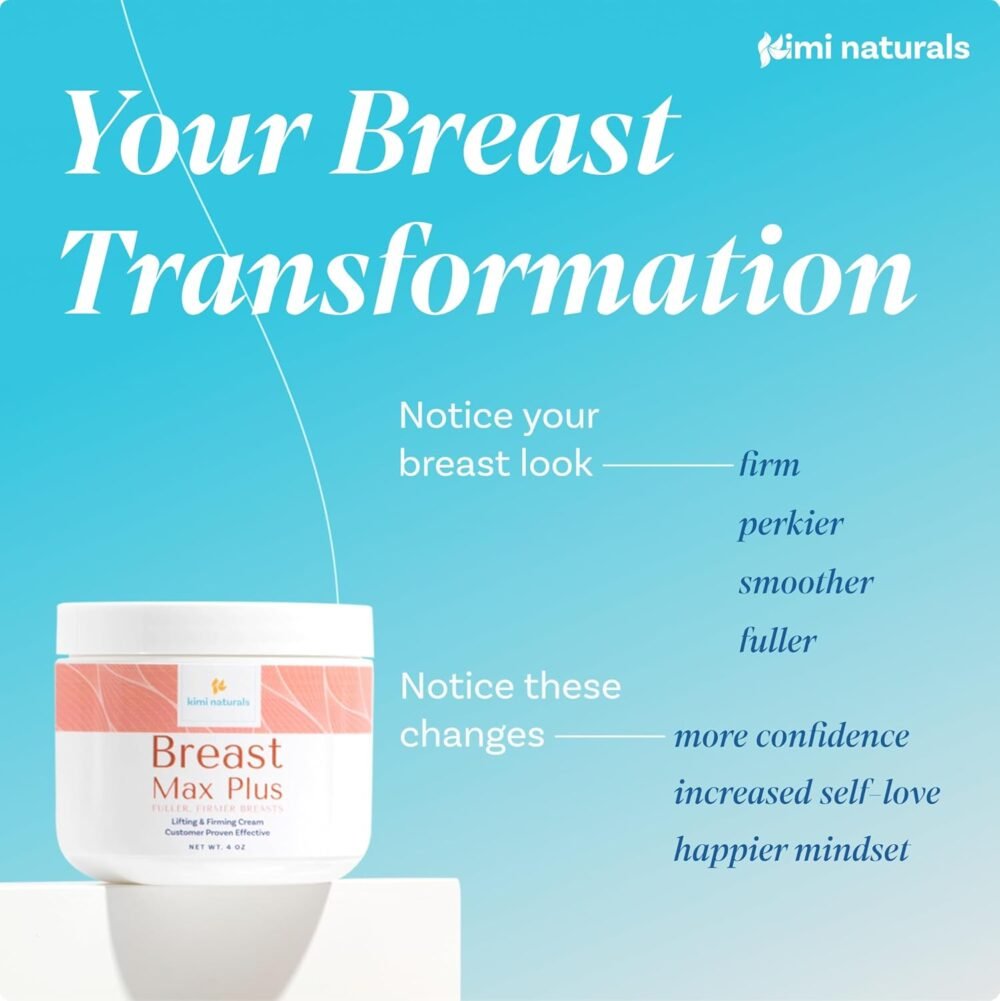 كريم Kimi Naturals Breast Max Plus لتكبير وشد الصدر (120 مل) - الصورة 2
