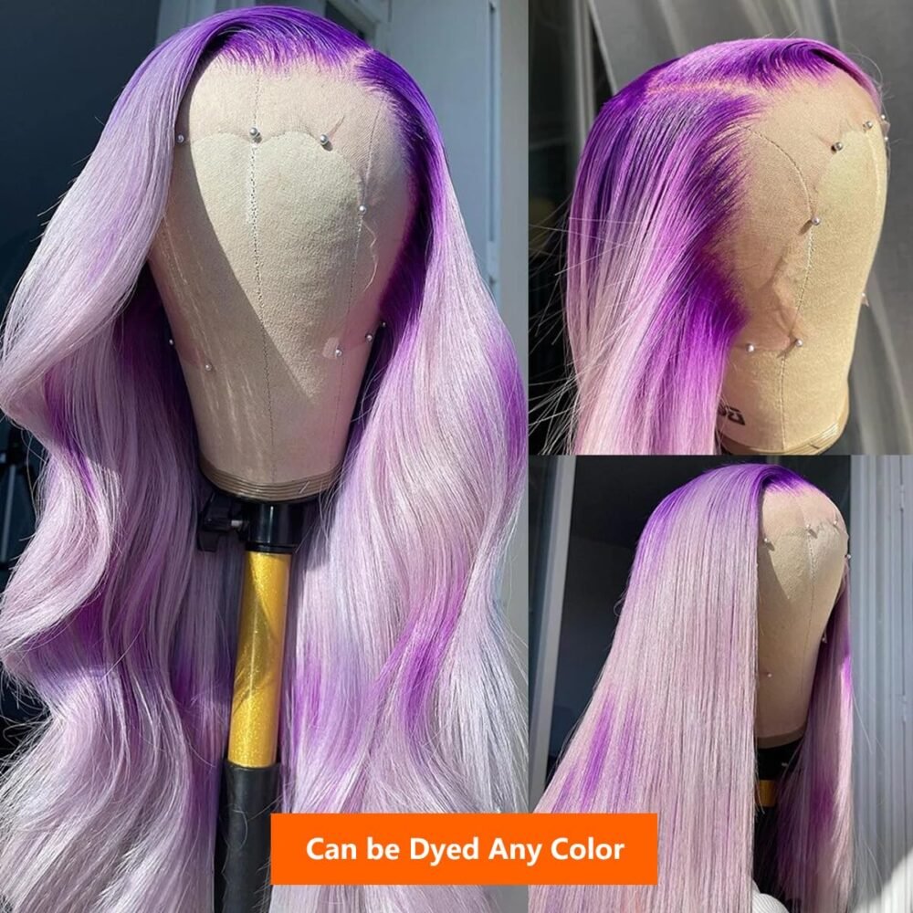 ⁦باروكة شعر بشري 32 بوصة 613، غلق شفاف HD 13×6، كثافة 200%، شعر بشري مستقيم بلوند، مفرغة مسبقاً بدون غراء⁩ - الصورة ⁦5⁩