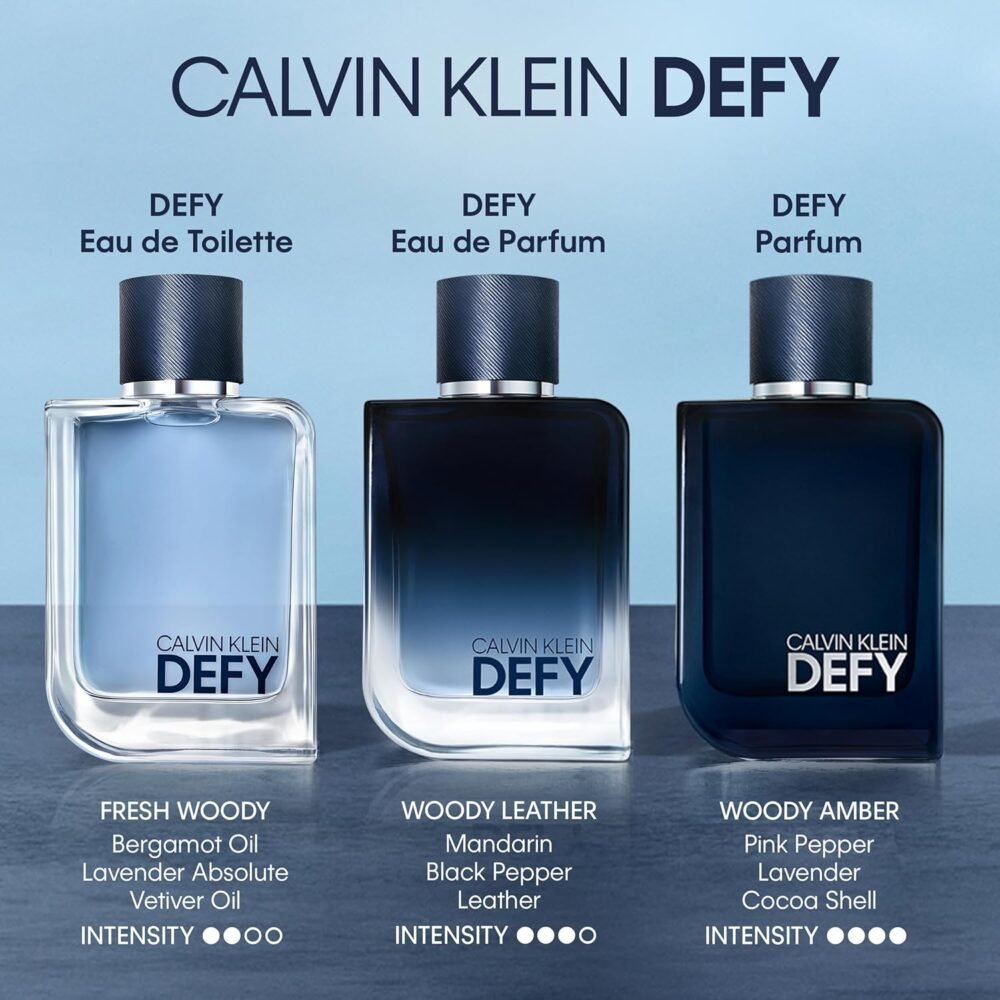 عطر "Defy" من كالفن كلاين - أو دو تواليت للرجال - عطر خشبي فاخر - الصورة 5