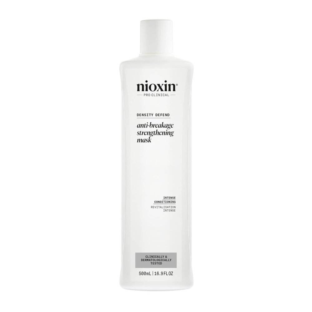 Nioxin Density Defend Anti-Breakage Strengthening Mask - ماسك تقوية الشعر المضاد للتكسر من Nioxin، يحمي من تكسر الشعر ويقوي الشعر الضعيف - 16.9 أونصة (قد يختلف التغليف)