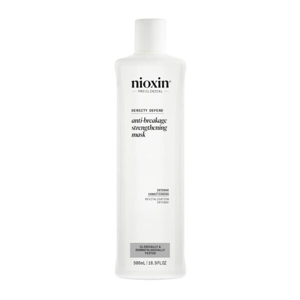 Nioxin Density Defend Anti-Breakage Strengthening Mask - ماسك تقوية الشعر المضاد للتكسر من Nioxin، يحمي من تكسر الشعر ويقوي الشعر الضعيف - 16.9 أونصة (قد يختلف التغليف)