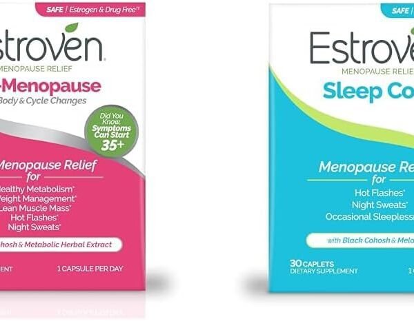 مجموعة استروفين لتخفيف أعراض انقطاع الطمث مع منتج ما قبل انقطاع الطمث 30 حبة ومنتج نوم بارد 30 حبة