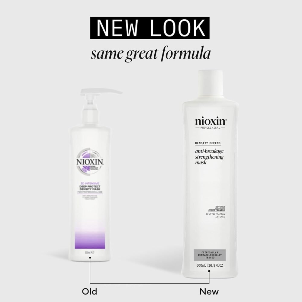 Nioxin Density Defend Anti-Breakage Strengthening Mask - ماسك تقوية الشعر المضاد للتكسر من Nioxin، يحمي من تكسر الشعر ويقوي الشعر الضعيف - 16.9 أونصة (قد يختلف التغليف) - الصورة 2