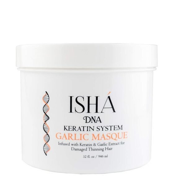 بلسم معزّز بالكيراتين ومستخلص الثوم للشعر التالف والخفيف - يوقف تساقط الشعر ويعزز النمو (946 مل)