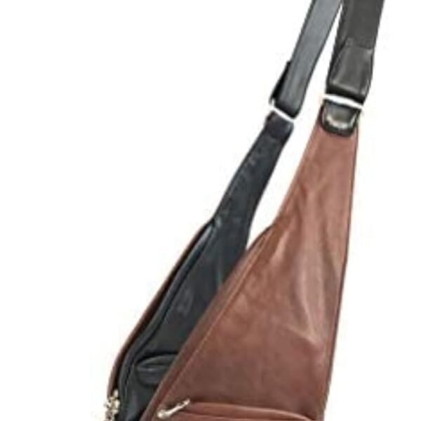 حقيبة "ساش" كروس بودي - حقيبة جلدية حقيقية أو صناعية للنساء - حقيبة سفر مع محفظة محمية ضد الترددات