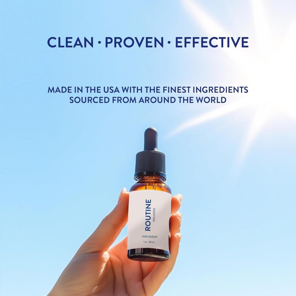 سيروم روتين ويلنيس المتقدم للشعر - علاج مغذي لفروة الرأس لدعم الشعر وزيادة كثافته مع الزيوت الطبيعية، مثالي للرجال والنساء - 30 مل (عبوة من 3) - الصورة 4