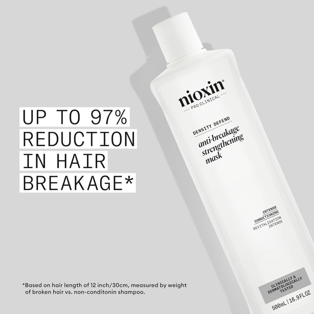 Nioxin Density Defend Anti-Breakage Strengthening Mask - ماسك تقوية الشعر المضاد للتكسر من Nioxin، يحمي من تكسر الشعر ويقوي الشعر الضعيف - 16.9 أونصة (قد يختلف التغليف) - الصورة 4