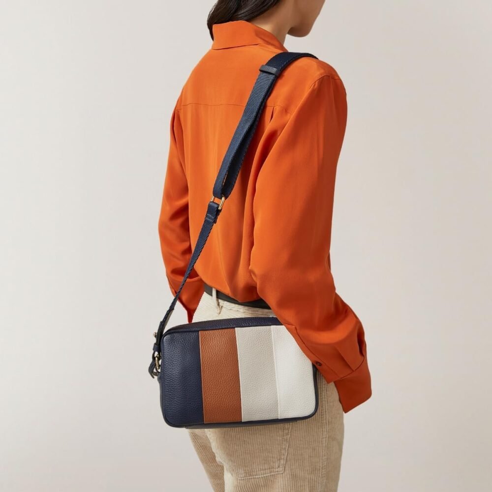 حقيبة "رادلي لندن" "تافيستوك" الميني كروس بودي مزينة بخطوط مع سحاب - إنك - الصورة 5