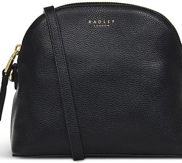 حقيبة "رادلي لندن" تشيلسي - حقيبة كروس بادي صغيرة مع سحاب علوي - أسود