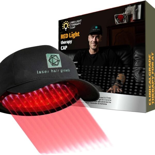 قبعة العلاج بالليزر لنمو الشعر - جهاز العلاج بالليزر لتساقط الشعر للرجال والنساء، علاج ضوء الأشعة الحمراء لنمو الشعر