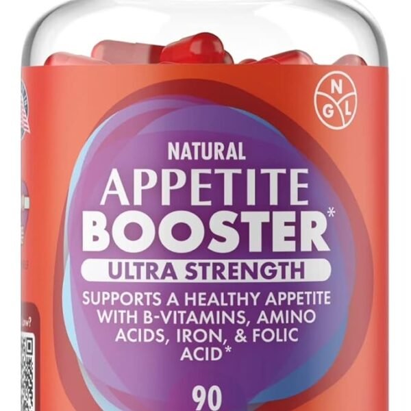 حبوب زيادة الشهية للبالغين بنشاط إضافي – مدعمة بالليسين، حمض الفوليك، الحديد، الثيامين، وفيتامين B المركب