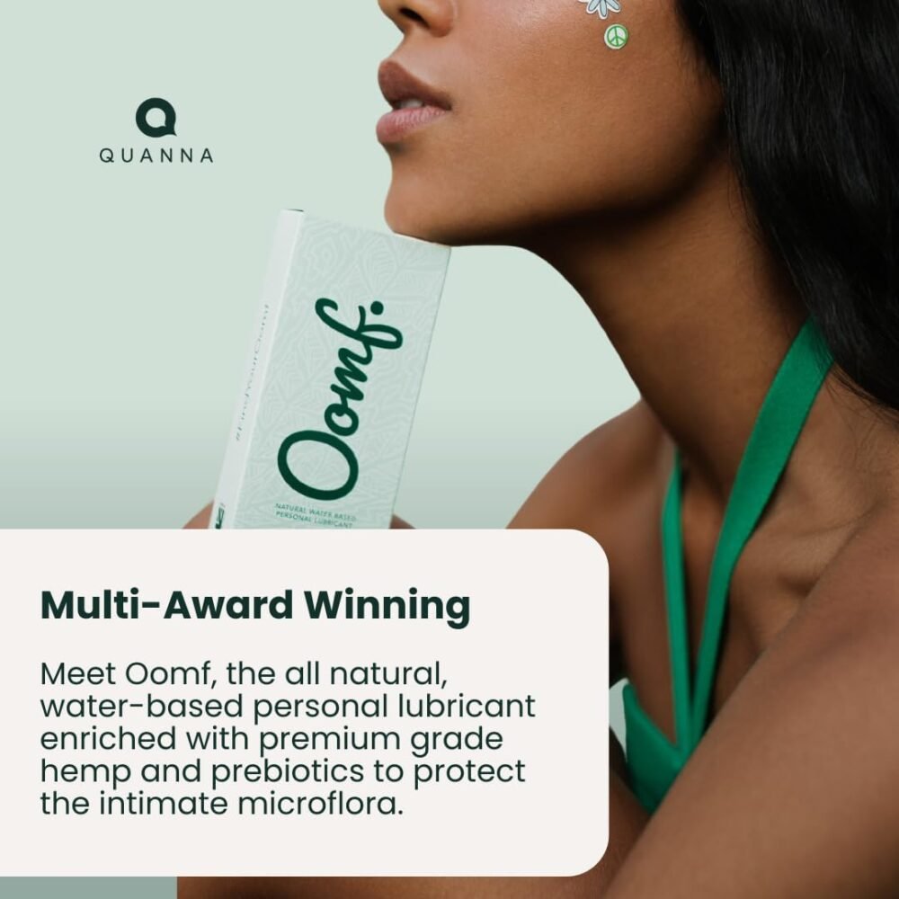 ⁦مرطب شخصي طبيعي بالكامل بخلاصة القنب والبريبايوتيك - Quanna Oomf (50 مل)⁩ - الصورة ⁦2⁩