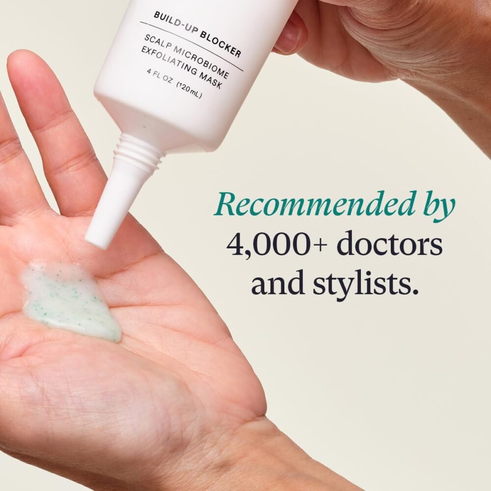 قناع تقشير فروة الرأس من Nutrafol - يقضي على تراكم المنتجات والزيوت لفروة رأس وشعر أكثر صحة، مُصمم خصيصًا للشعر الرقيق، آمن للاستخدام مع الصبغات والإضافات، 4 أونصات سائلة - الصورة 3