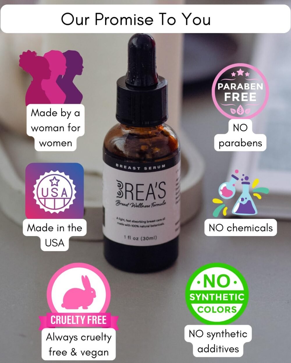 ⁦سيروم العناية بصحة الصدر - Brea's Breast Wellness (30 مل)⁩ - الصورة ⁦5⁩