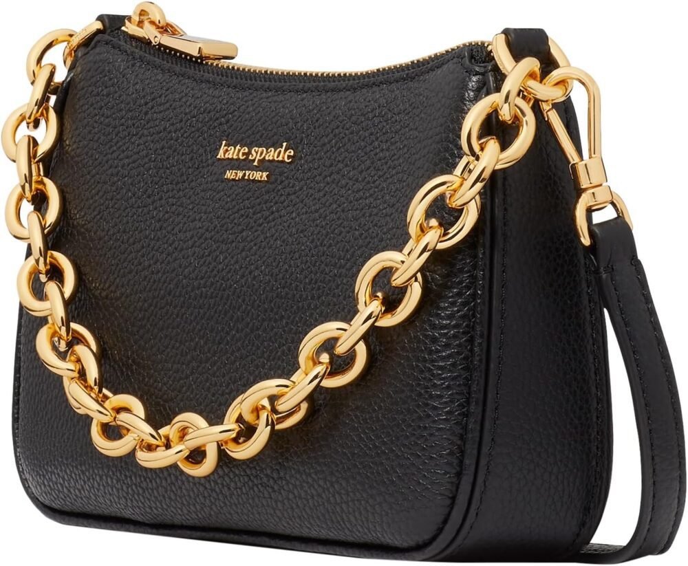 حقيبة "كيت سبيد نيويورك" "جولي" صغيرة من الجلد المحبب، كروس بودي قابلة للتحويل - الصورة 2