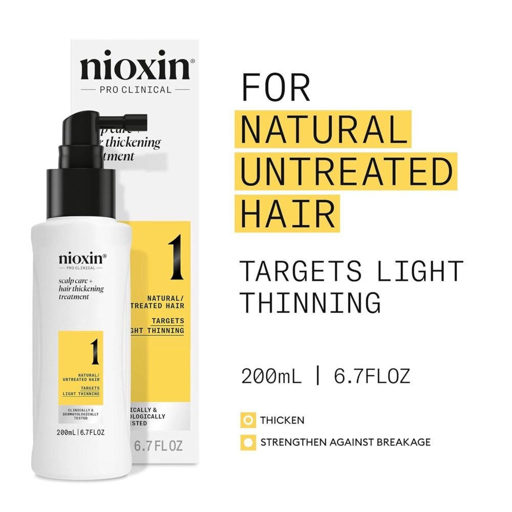 Nioxin Scalp + Hair Thickening System 1 Leave-On Treatment - علاج لزيادة كثافة الشعر لفروة الرأس والشعر الطبيعي مع خفة التساقط - الصورة 5