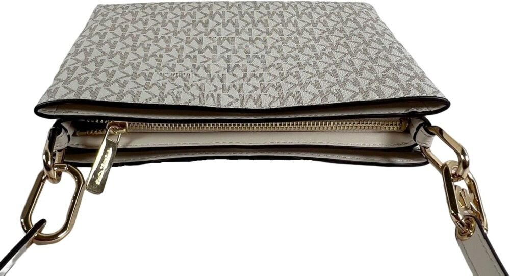 حقيبة "مايكل كورس" "تريشا" الجلدية كروس بودي متوسطة مع ثلاثة أقسام - الصورة 3