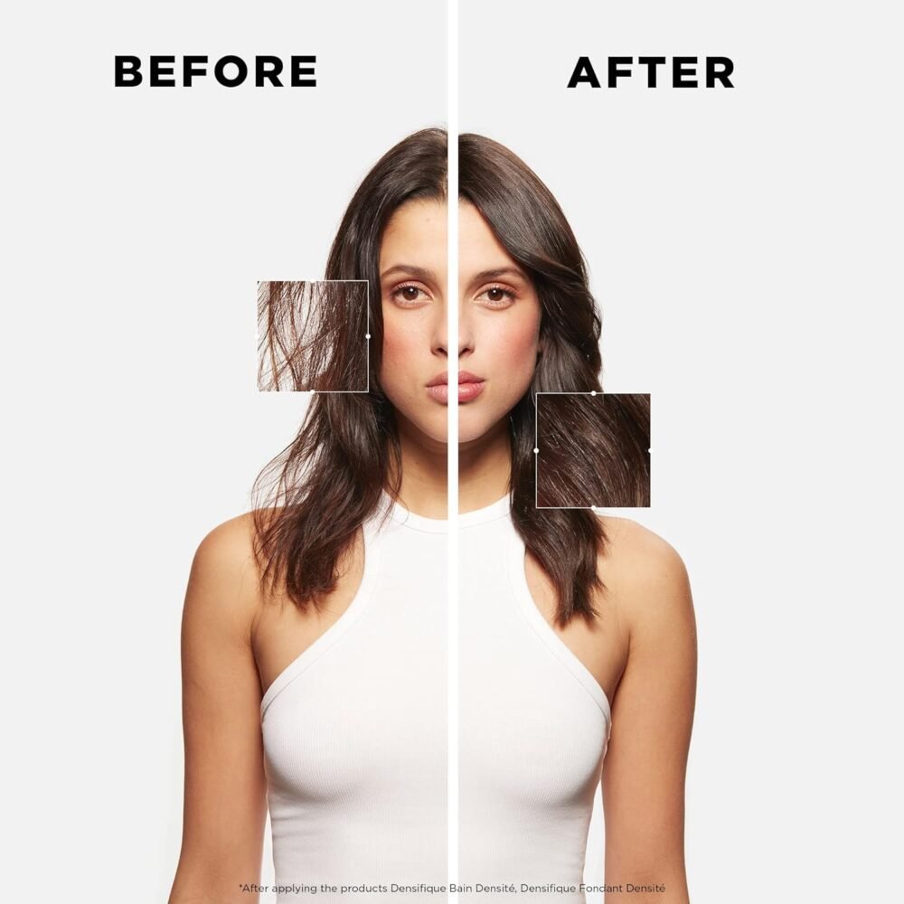 كيراتين دنسيفيك دنسيتى بلسم تكثيف، تقوية وترطيب الشعر، لشعر أكثر كثافة وامتلاء، مع حمض الهيالورونيك، للشعر الرفيع، الرقيق والمتساقط، 6.76 أونصة سائلة - الصورة 3