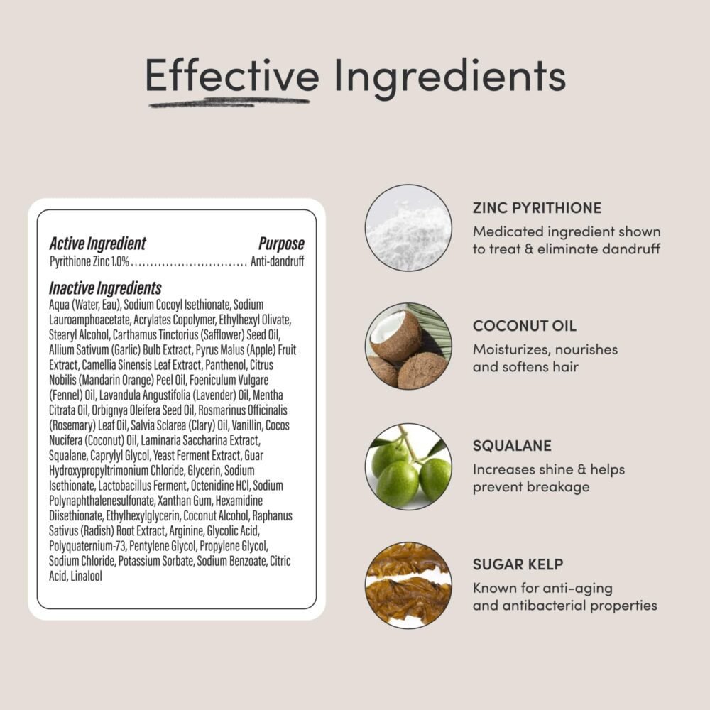 مجموعة الشامبو والبلسم والسيروم ضد القشرة من جوبتر - للعناية بفروة الرأس الجافة، الحكة، الدهنية، والقشرية (خالية من الكبريتات) - الصورة 3