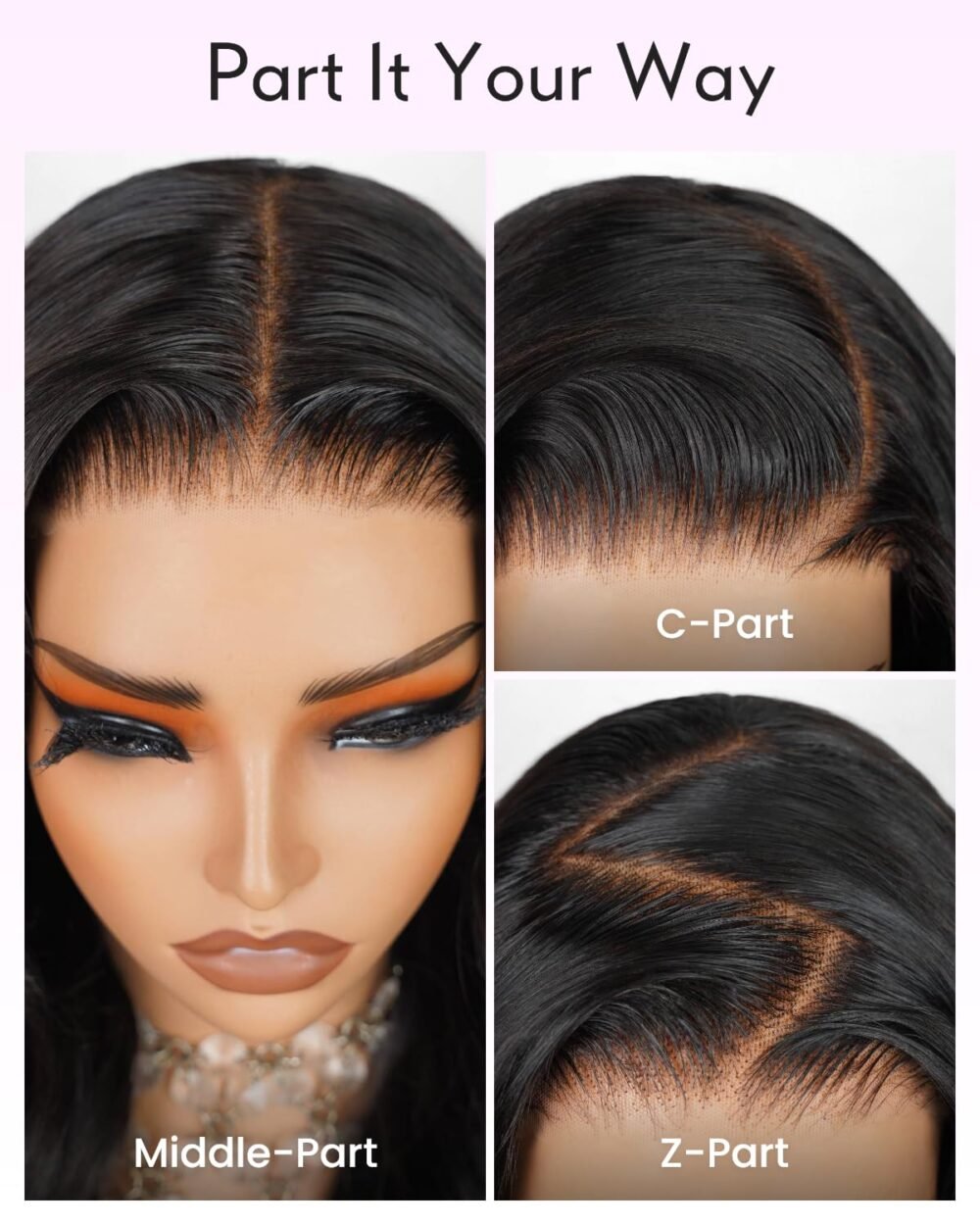 باروكة دانتيل أمامي 6X5 من شعر طبيعي 20 بوصة، موجة الجسم الفضفاضة، كثافة 230% - الصورة 4