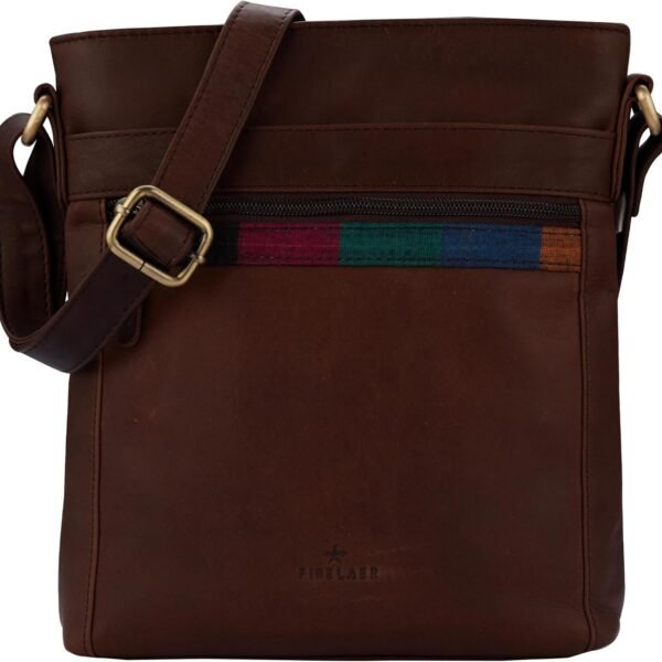 حقيبة "فينيلير" جلد كروس بودي للنساء مع جيب بسحاب صغير