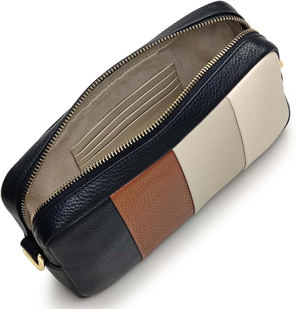 حقيبة "رادلي لندن" "تافيستوك" الميني كروس بودي مزينة بخطوط مع سحاب - إنك - الصورة 4