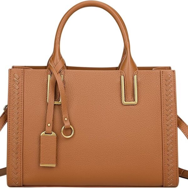 حقيبة "أوفر إيرث" ساتشيل جلد حقيقي للنساء، حقيبة يد وشماغ كتف