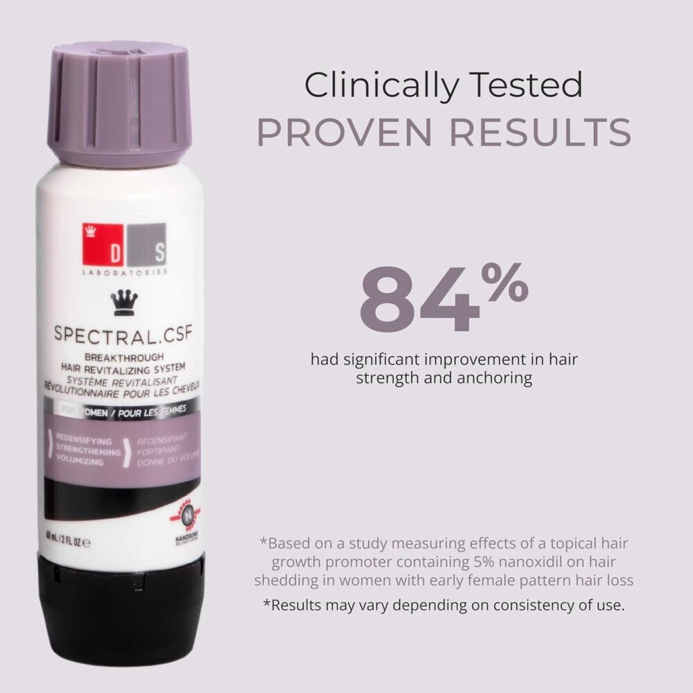 سيروم DS Laboratories Spectral.CSF Biotin لتكثيف الشعر ونموه - علاج لتساقط الشعر وزيادة الكثافة للنساء - الصورة 6