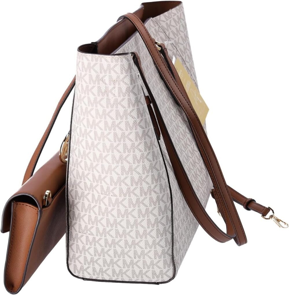 حقيبة "مايكل كورس" "شارلوت" الكبيرة 3 في 1 كروس بودي جلدية - الصورة 5