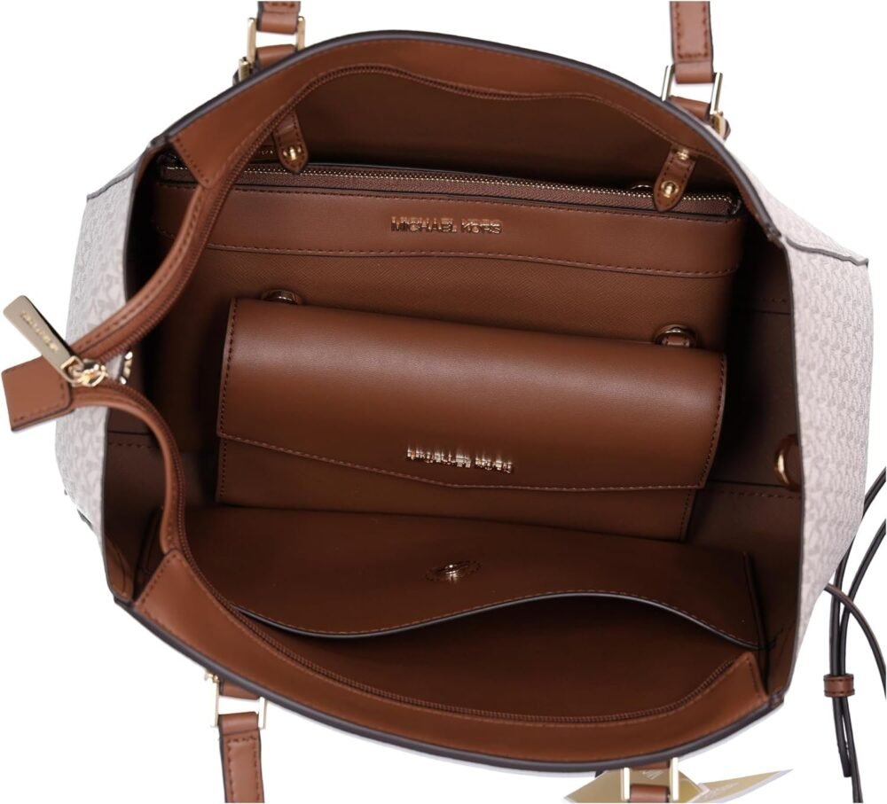 حقيبة "مايكل كورس" "شارلوت" الكبيرة 3 في 1 كروس بودي جلدية - الصورة 2