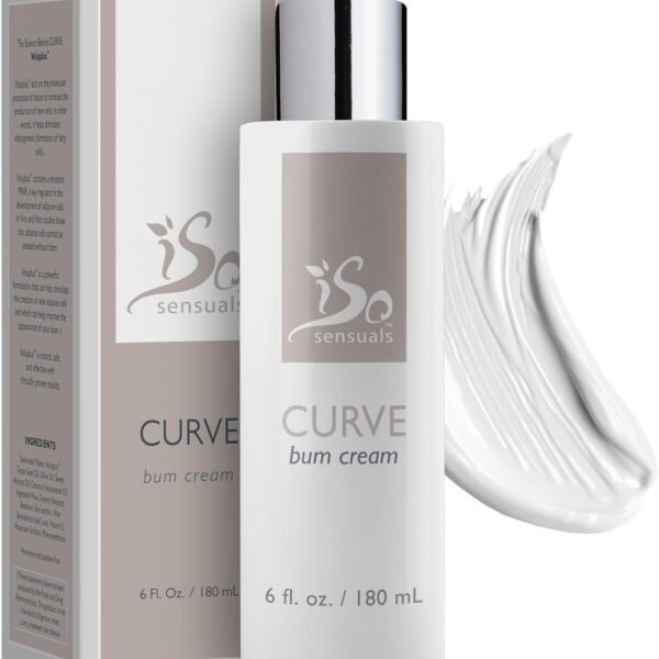 كريم CURVE لتكبير الأرداف - | معزز نمو طبيعي وزيادة الامتلاء، نتائج أسرع وأكثر امتلاءً، عبوة تكفي لمدة شهرين