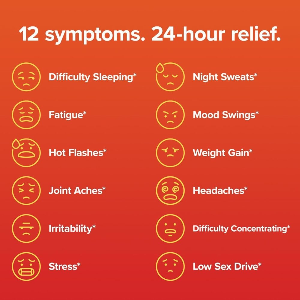 ⁦أمبرين: علاج آمن متعدد الأعراض لانقطاع الطمث | ثبت سريريًا تخفيف 12 عرضًا من أعراض انقطاع الطمث: الهبات الساخنة، التعرق الليلي، تقلبات المزاج، انخفاض الطاقة والمزيد | إمداد لمدة 3 أشهر⁩ - الصورة ⁦2⁩