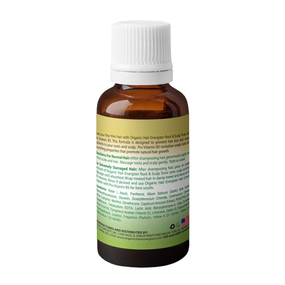 مجموعة علاج نمو الشعر ضد التساقط والتقصف - علاج غني بفيتامين B5 لفروة الرأس - آمن على الألوان - لإصلاح الشعر التالف - مجموعة طبيعية من 4 قطع - للرجال، النساء والأطفال - الصورة 4