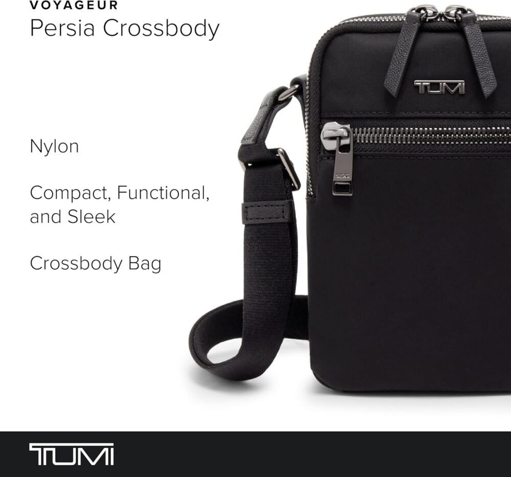 حقيبة "تومي" "فويجير بيرسيا" كروس بودي - حقيبة سفر من النايلون للنساء والرجال - قماش مقاوم للبقع والماء - الصورة 2