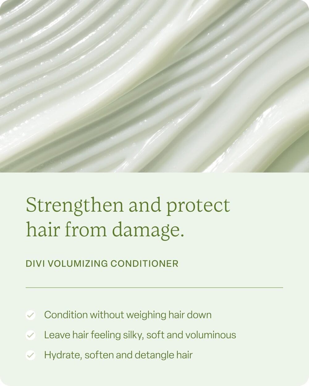 مجموعة شامبو وبلسم مضخم للشعر من Divi للرجال والنساء - عناية خفيفة للشعر الرقيق والمتساقط - تضيف الحجم والرفع والمرونة - تقوي وتغذي الشعر، 2 × 12 أونصة سائلة - الصورة 3