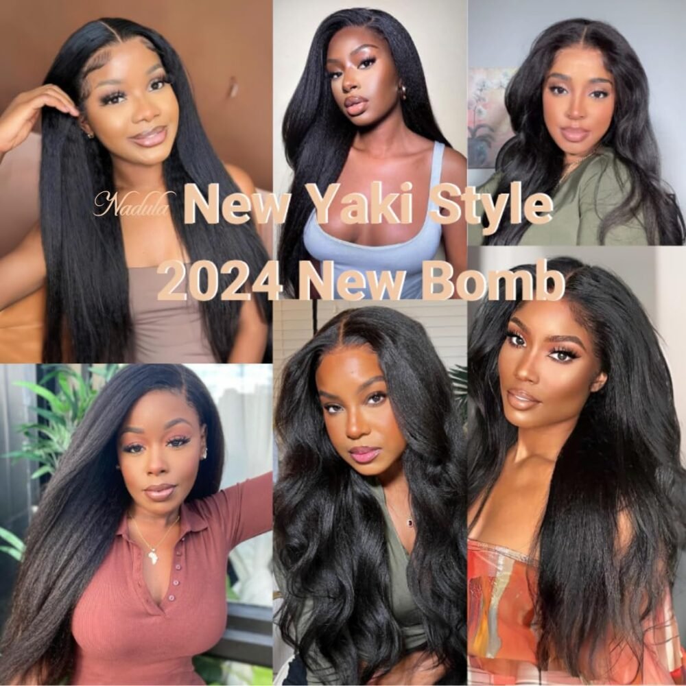 ⁦بارتياح ودون عناء، احصلي على شعر رائع مع شعر Nadula! إسوارة غلوبل للنساء، شعر طبيعي مستقيم (Yaki Straight) مع تقنية "باي باي نوتر" التي تمنحك إطلالة خلابة بلا غراء! 20 بوصة، 180% كثافة، 7x5، خيوط غير مرئية⁩ - الصورة ⁦6⁩