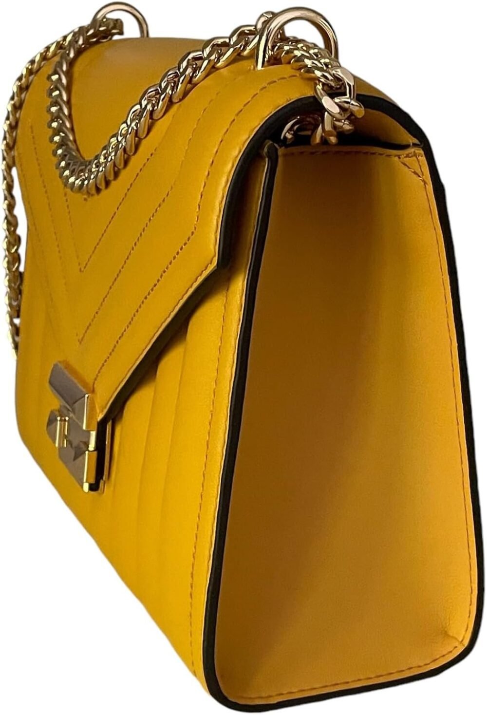 حقيبة "مايكل كورس" "ويتني" متوسطة الحجم مع تصميم بلونين وشعار العلامة - الصورة 4