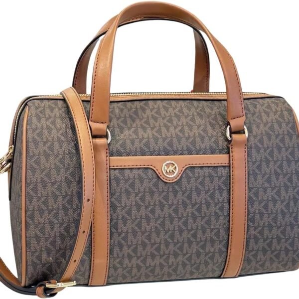 حقيبة "مايكل كورس" جي إس تي ترافيل ميديام دفل ساتشيل - حقيبة كتف وكروس بودي متوسطة الحجم باللون البني