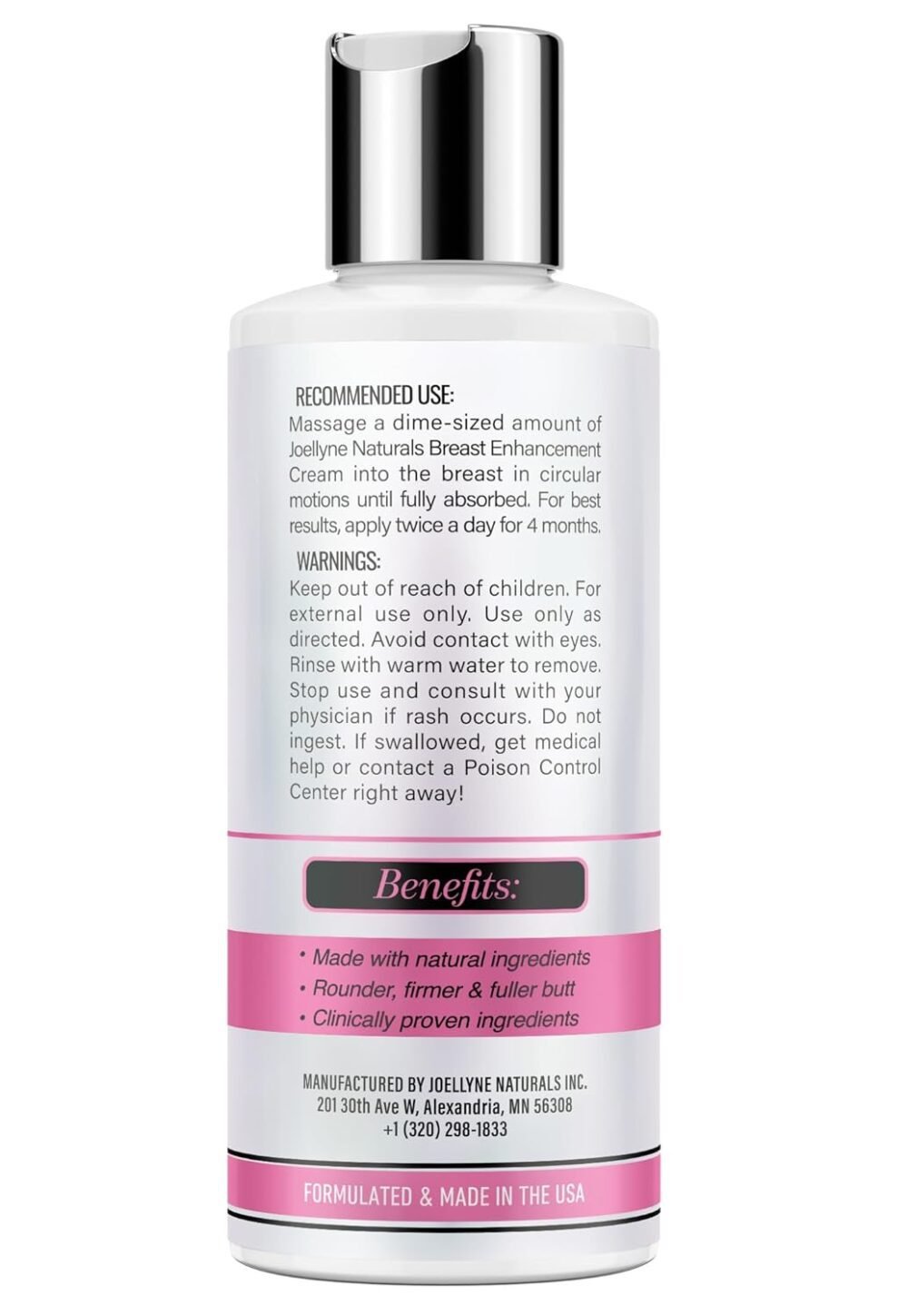 كريم رفع وتكبير الصدر القوي - لتضخيم وشد الصدر الطبيعي (120 مل) - صنع في الولايات المتحدة - الصورة 2