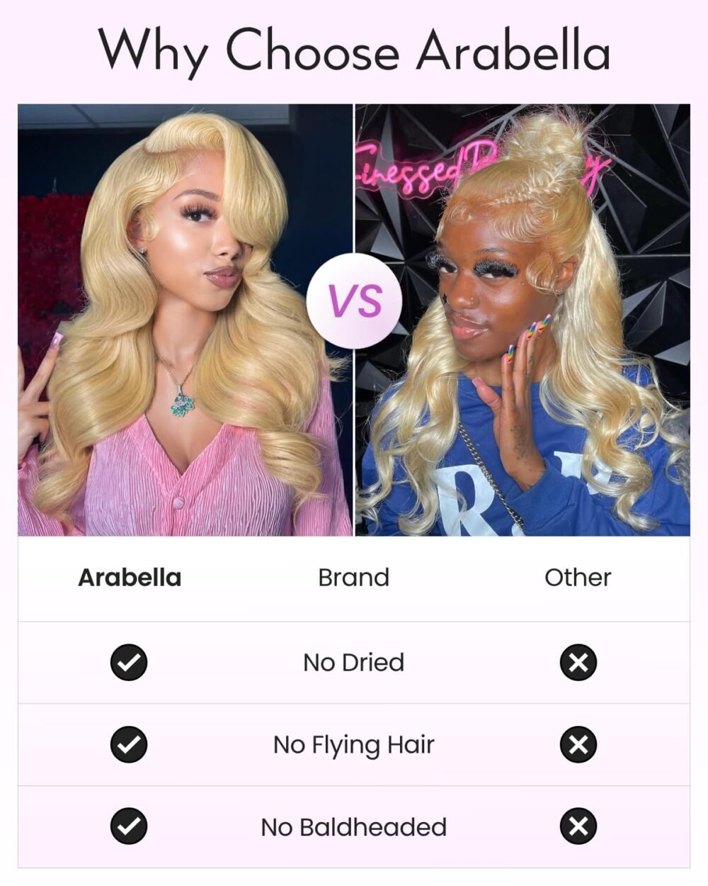 باروكة 5x6 لايس فرونت بشعر بشري 613، بدون غراء، كثافة 240%، تم تمشيطها مسبقًا، تم قصها مسبقًا، 24 إنش، تموجات جسم، باروكة لايس فرونت بشعر بشري 613 - الصورة 3