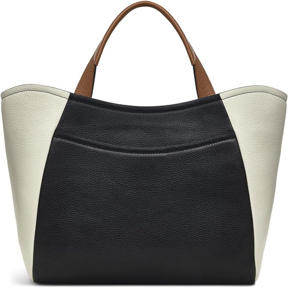 حقيبة RADLEY لندن موسويل لين - حقيبة ساتشل متوسطة مع سحاب علوي بتصميم كولوربلوك - أسود - الصورة 2