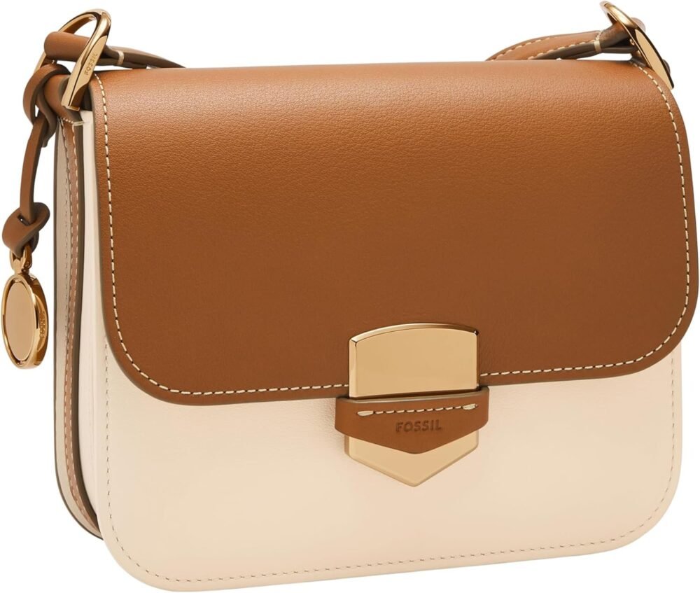 حقيبة "فوسيل" "لينوكس" من الجلد للنساء، حقيبة كروس بودي كبيرة أو صغيرة - الصورة 4
