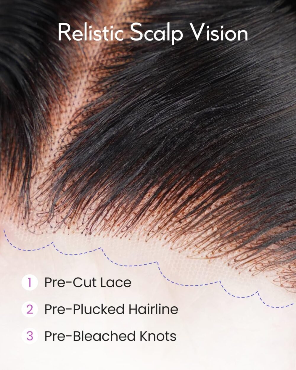 باروكة دانتيل أمامي 6X5 من شعر طبيعي 20 بوصة، موجة الجسم الفضفاضة، كثافة 230% - الصورة 3