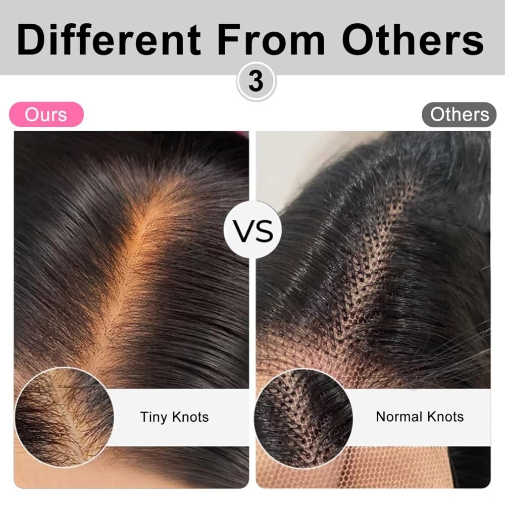 باروكة جاهزة للاستخدام من أرابيلا، 5x6، كثافة 210%، شعر بشري مع خصائص إزالة العقد، 24 بوصة، باروكة شعر بشري بويف منسدل، جاهزة للاستخدام مع قطع مسبق وتجهيزات فائقة. - الصورة 5