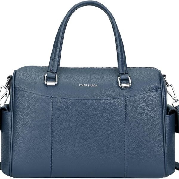 حقيبة "أوفر إيرث" ساتشيل جلد طبيعي للنساء، حقيبة يد علوية للكتف
