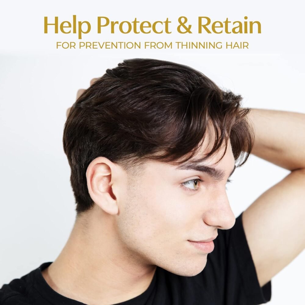 مجموعة شامبو وبلسم BosDefense المغذي للشعر المتناثر بشكل خفيف مع تركيبة لتكثيف الشعر - آمنة للون الشعر - مجموعة بداية وأحجام متعددة - الصورة 3