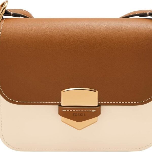 حقيبة "فوسيل" "لينوكس" من الجلد للنساء، حقيبة كروس بودي كبيرة أو صغيرة