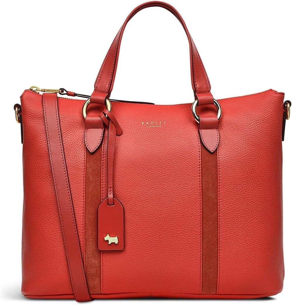 حقيبة ساتشيل جلدية للنساء من "رادلي لندن" ويستبورن - حقيبة كروس بودي متوسطة الحجم مع سحاب